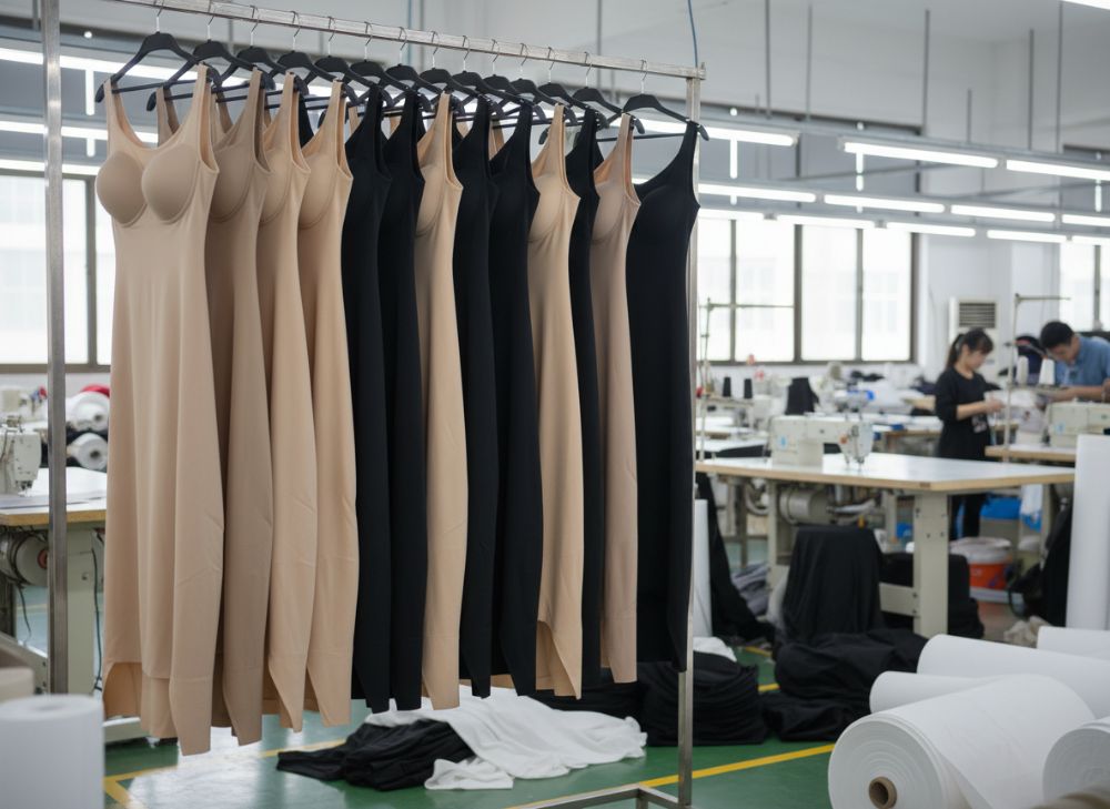 Fabricante Mayorista Bodysuit Modelador Negro Etiqueta Privada