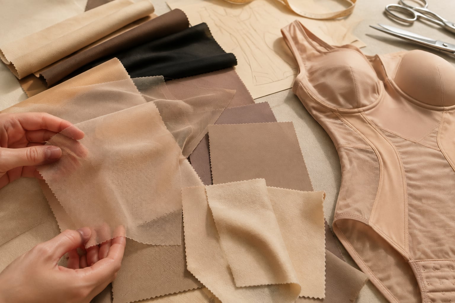 Cómo elegir materiales para shapewear sin perder ajuste