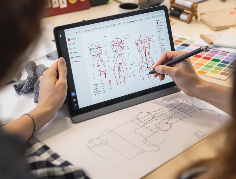 Desarrollo CAD de una confección de prendas moldeadoras